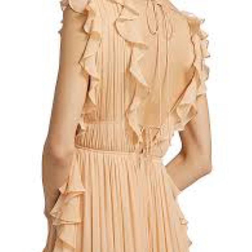NWT Johnson Peach Ruffle Maxi Dress - Picture 4 of 6